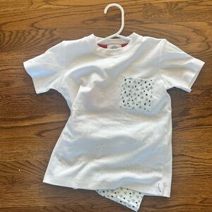 Kids' White Star Pocket Tee
